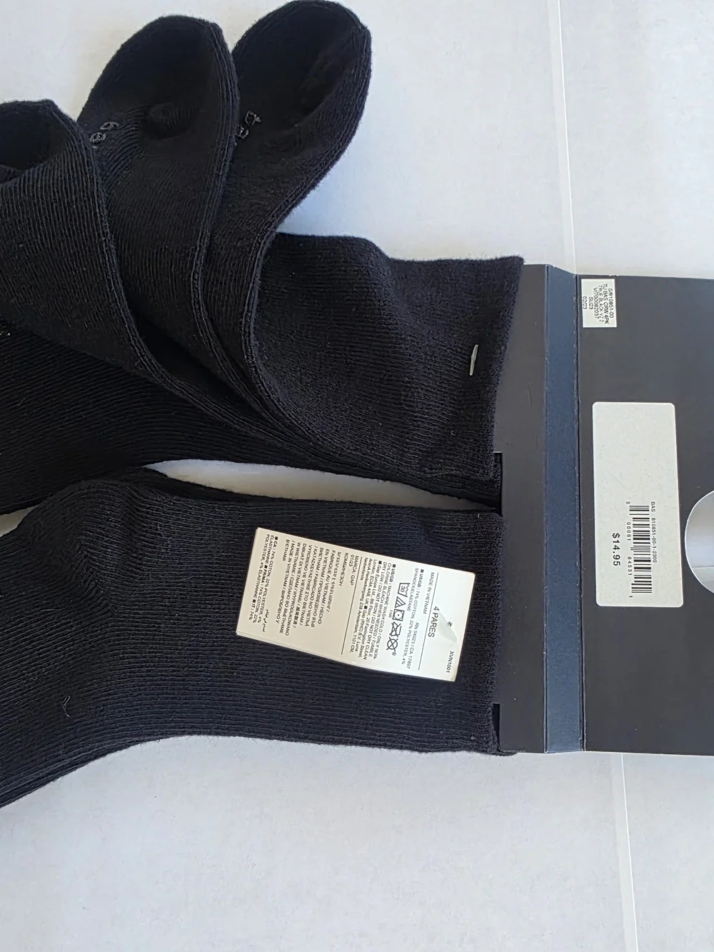 NWT 3T Navy & White Gingham Shirt with Black Socks by Gap